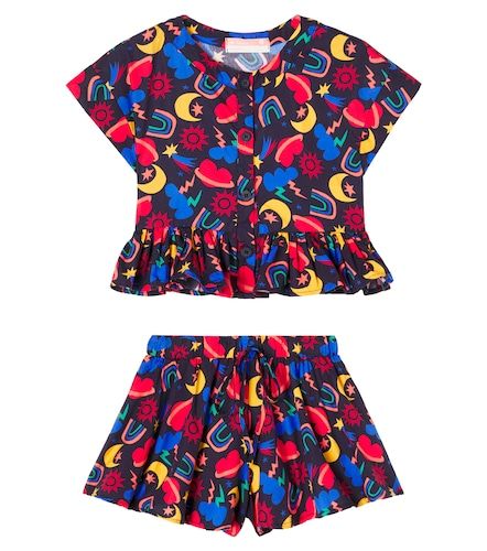 Fábula Set Cosmos de top y shorts de algodón - Fabula - Modalova