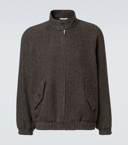 Giacca blouson in tweed di lana, alpaca e seta - Auralee - Modalova