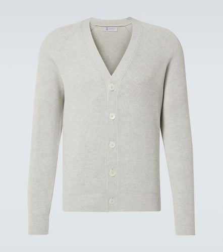 Knitted cotton cardigan - Brunello Cucinelli - Modalova