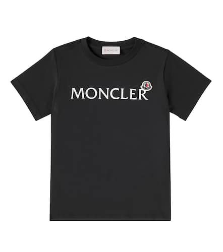 Logo cotton jersey T-shirt - Moncler Enfant - Modalova