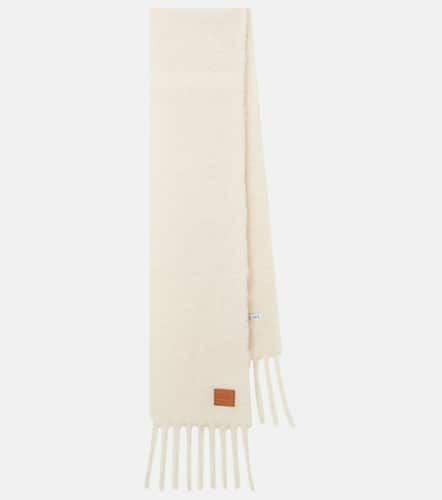 Fringed mohair and wool-blend scarf - Loewe - Modalova