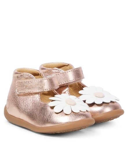 Baby - Sandali Stand-Up Daisy in pelle metallizzata - Pom d'Api - Modalova