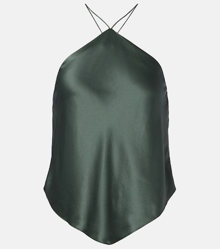 Top halter de charmeuse de seda - The Sei - Modalova