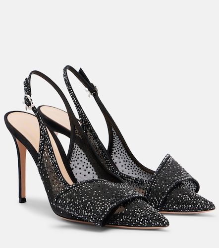 Pumps slingback con cristalli - Gianvito Rossi - Modalova