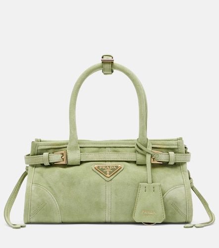 Bonnie Mini suede top-handle bag - Prada - Modalova