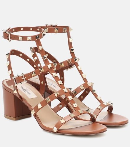Rockstud leather sandals - Valentino Garavani - Modalova