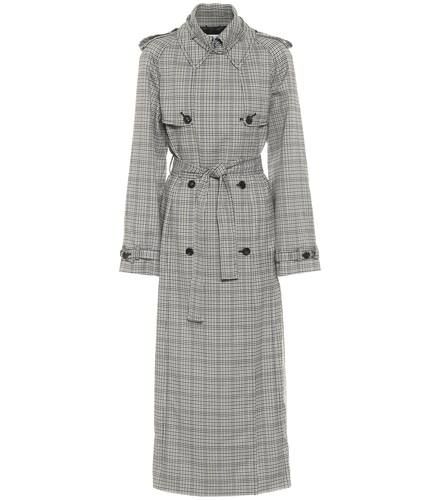 Lorna checked wool trench coat - Gabriela Hearst - Modalova