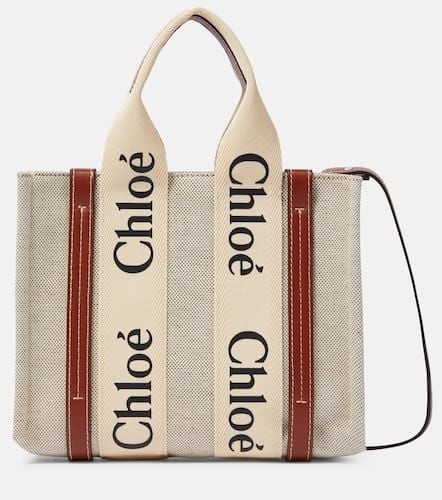 ChloÃ© Woody Small canvas tote - Chloe - Modalova