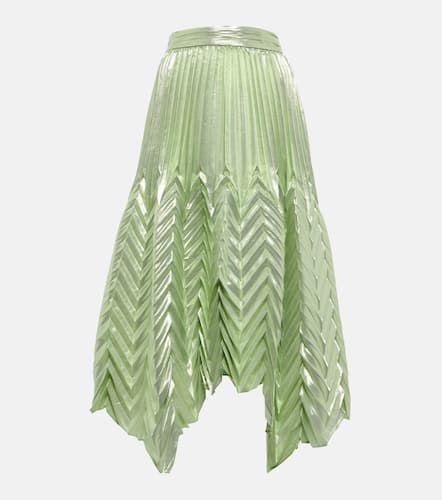 Pleated silk-blend midi skirt - Simkhai - Modalova