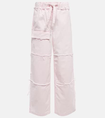 High-rise denim cargo pants - Dries Van Noten - Modalova