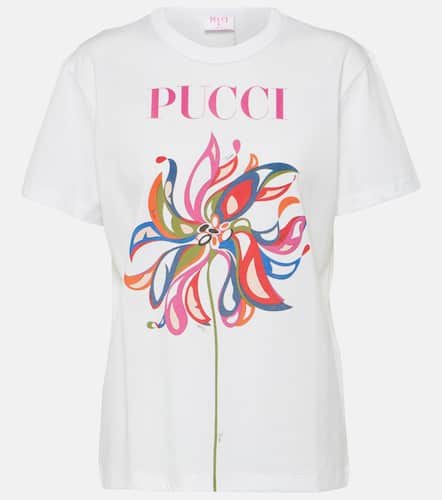 Logo printed cotton jersey T-shirt - Pucci - Modalova