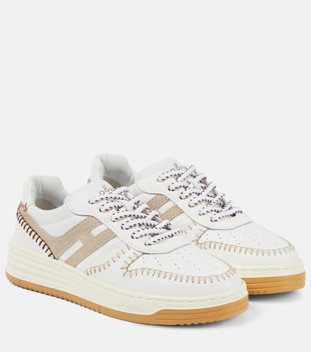 H630 embroidered leather sneakers - Hogan - Modalova