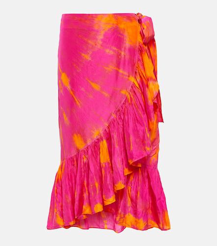 Tie-dyed silk wrap skirt - Anna Kosturova - Modalova