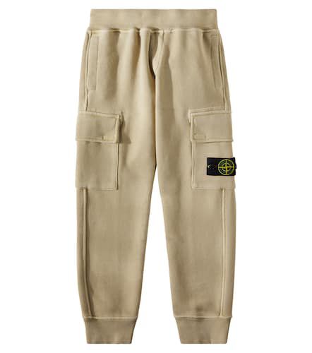 Compass cotton sweatpants - Stone Island Junior - Modalova