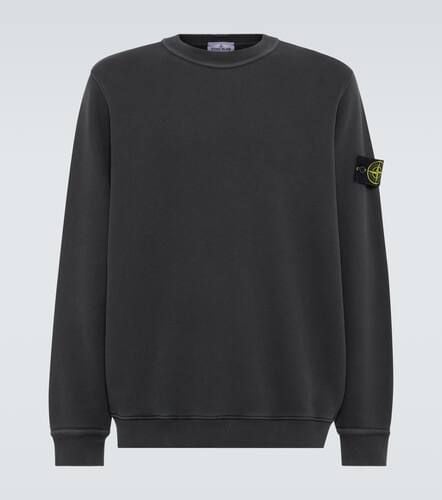 Compass faded cotton jersey sweatshirt - Stone Island - Modalova