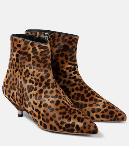 Eana leopard-print suede ankle boots - Isabel Marant - Modalova