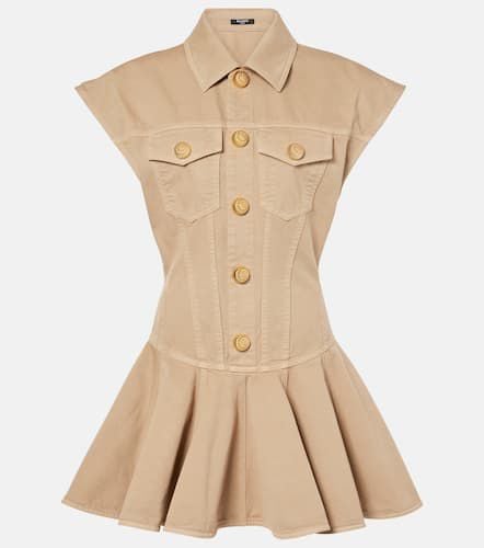 Balmain Cotton canvas minidress - Balmain - Modalova