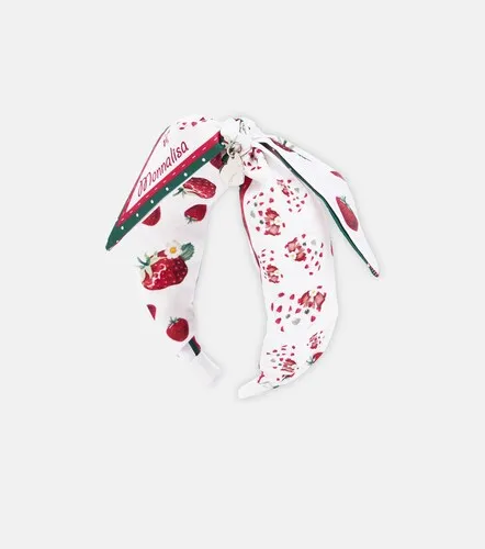 Diadema estampada con lazo - Monnalisa - Modalova