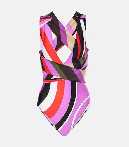 Pucci Iride halterneck swimsuit - Pucci - Modalova