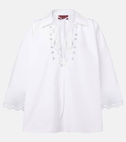 Marina Chain cotton poplin blouse - Gucci - Modalova