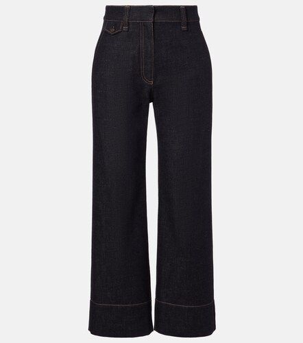 Jeans a gamba larga a vita alta - Brunello Cucinelli - Modalova