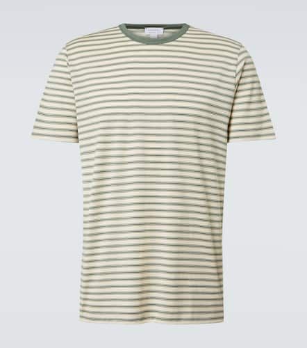 Striped cotton jersey T-shirt - Sunspel - Modalova