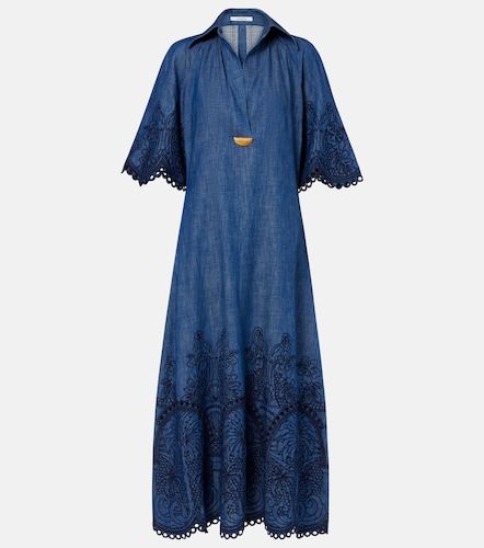 Vestido largo Coco de denim bordado - Zimmermann - Modalova