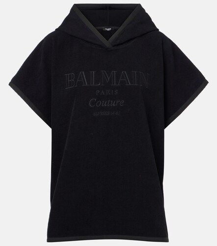 Couture cotton terry beach cover-up - Balmain - Modalova