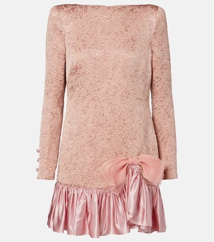 Wool and silk-blend matelasse minidress - Valentino - Modalova