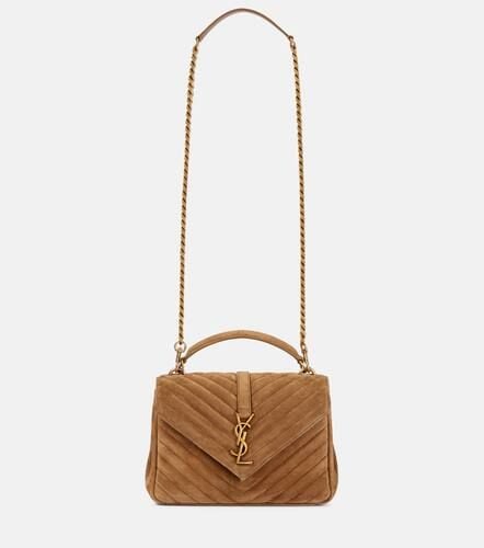 College Medium suede crossbody bag - Saint Laurent - Modalova