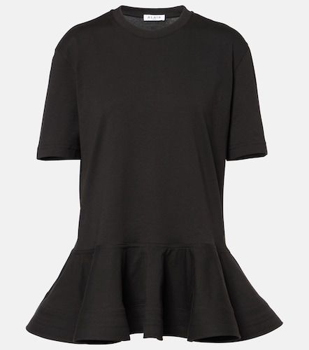 Alaïa Camiseta de jersey de algodón con peplum - Alaia - Modalova