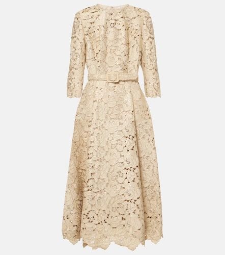 Guipure lace cocktail dress - Oscar de la Renta - Modalova