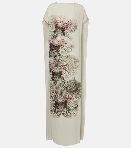 Abito lungo in georgette di seta - Dries Van Noten - Modalova