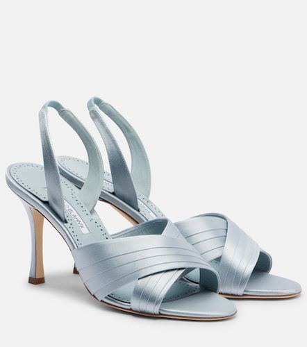 Sandalias Viera 90 de satén - Manolo Blahnik - Modalova