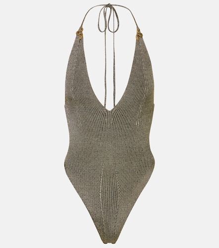 Body de lamé con cuello halter - Roberto Cavalli - Modalova