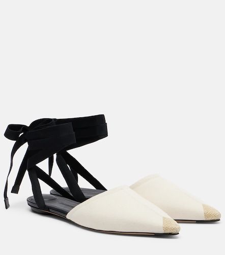 Bestickte Slippers aus Canvas - Jacquemus - Modalova