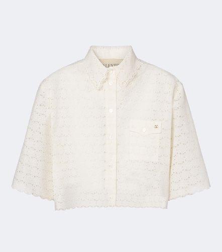 Camicia in cotone sangallo - Valentino - Modalova