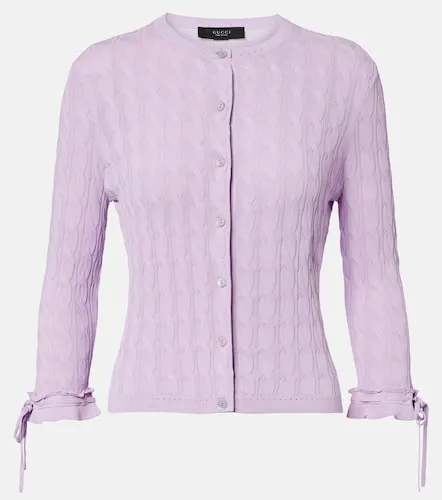 Gucci Cable-knit cardigan - Gucci - Modalova