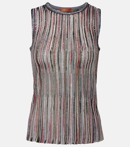 Top a righe con lamé e paillettes - Missoni - Modalova