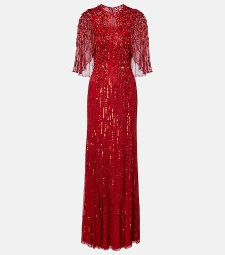 Abito lungo Violetta con decorazioni - Jenny Packham - Modalova