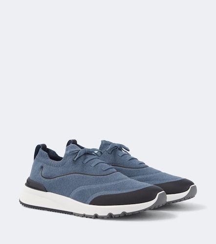 Techno knitted sneakers - Brunello Cucinelli - Modalova