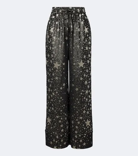 Silk-blend jacquard lame wide-leg pants - Dolce&Gabbana - Modalova