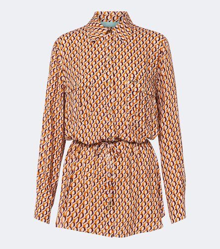 Ariel belted printed shirt - Melissa Odabash - Modalova