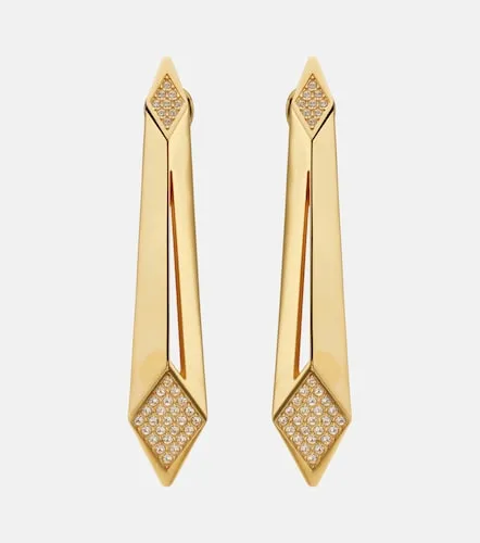 Versace Ohrringe mit Kristallen - Versace - Modalova