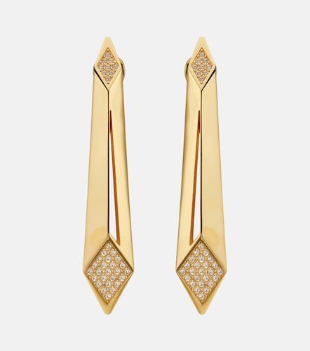 Pendientes largos con cristales - Versace - Modalova