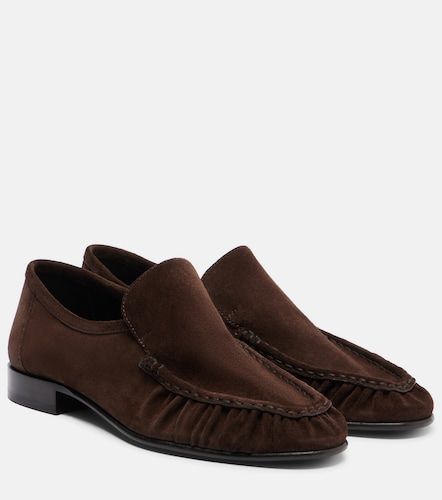 The Row Soft ruched suede loafers - The Row - Modalova