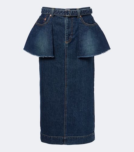 Sacai Midirock aus Denim - Sacai - Modalova