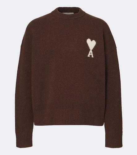 Pullover Ami de Coeur in misto alpaca e lana - Ami Paris - Modalova