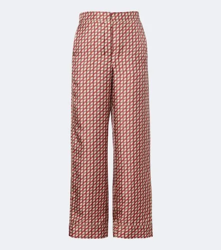 Pantalones anchos de seda estampados - 'S Max Mara - Modalova