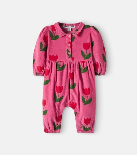 Bebé - body de pana de algodón floral - Emile et Ida - Modalova